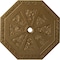 Ekena Millwork Spring Octagonal Ceiling Medallion (Canopies up to 3"), 29 1/8"OD x 2 1/4"ID x 1 1/8"P, Pale Gold CM30SPPAS - alternate 1